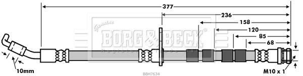 BORG & BECK Jarruletku BBH7634